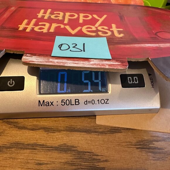 Happy Harvest Red Truck Pumpkin Wall Hanging Fall Autumn Farmhouse Decor Sign - Picture 7 of 7